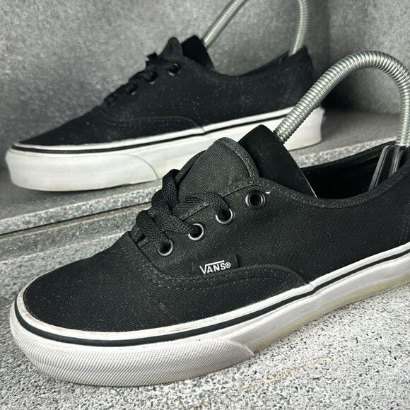 Vans BLACK SHIMMER Authentic Shoes SPARKLE Glitter BLING Size 5.5 4 - Picture 2 of 10